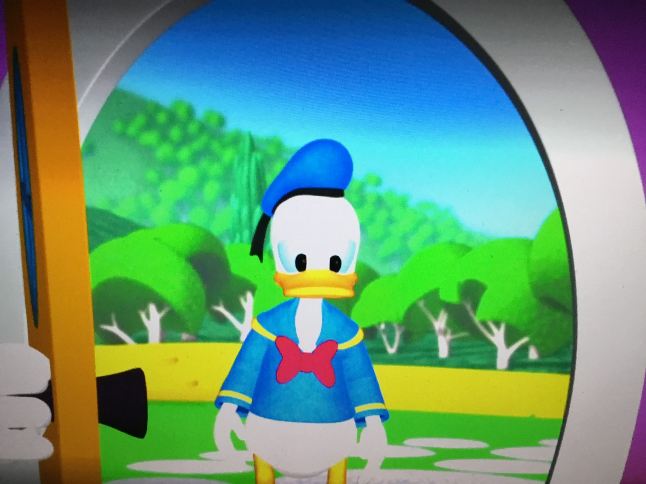Donald Duck at your house Blank Meme Template