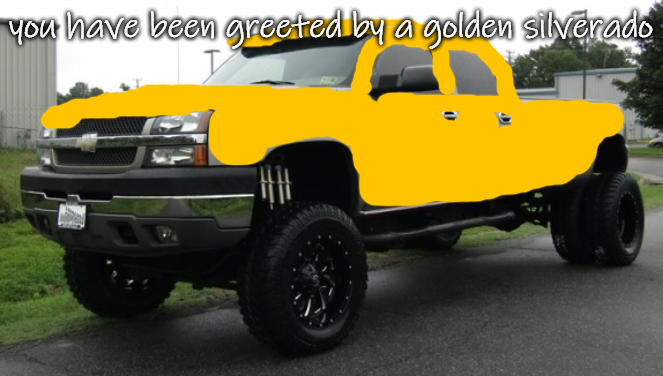 High Quality golden silverado Blank Meme Template