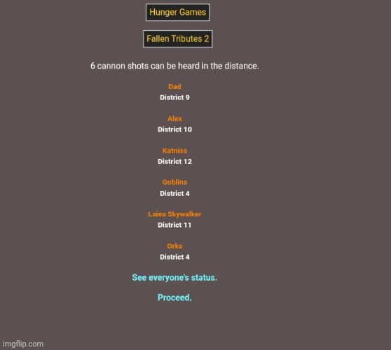 Rip hunger games 2 | made w/ Imgflip meme maker
