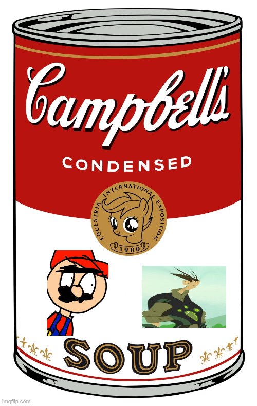soup mayro kratt aka my fav viydo gaem | image tagged in blank campbell's soup can | made w/ Imgflip meme maker