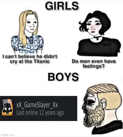 sad | image tagged in do men even have feelings | made w/ Imgflip meme maker