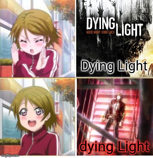 Light dying | Dying Light; dying Light | image tagged in animeme,death note,kira | made w/ Imgflip meme maker