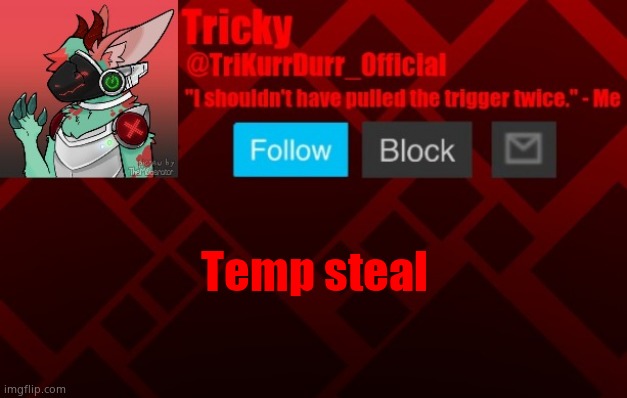 Temp steal | image tagged in trikurrdurr_official's protogen template | made w/ Imgflip meme maker