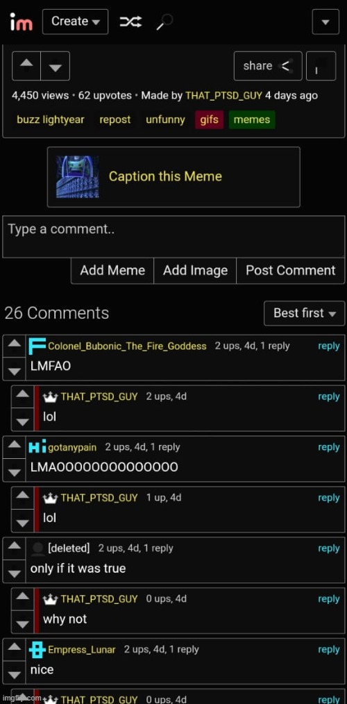 just wanna no how imgflip looks to u | made w/ Imgflip meme maker