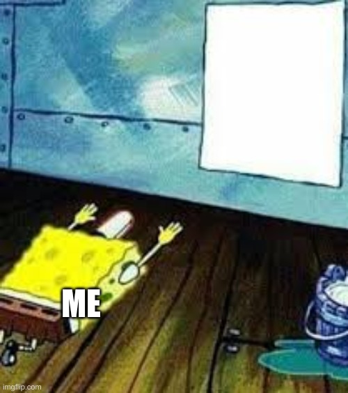 spongebob worship | ME | image tagged in spongebob worship | made w/ Imgflip meme maker