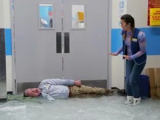 High Quality superstore glenn stopping the flood waters Blank Meme Template