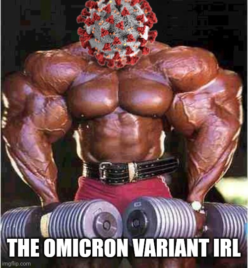 W H Y | THE OMICRON VARIANT IRL | image tagged in tyrone muscle,coronavirus,covid-19,omicron,we're all doomed,memes | made w/ Imgflip meme maker