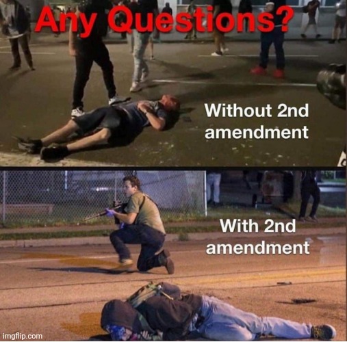 Any Questions ? | image tagged in 2nd amendment,gun rights,nra,god bless america | made w/ Imgflip meme maker