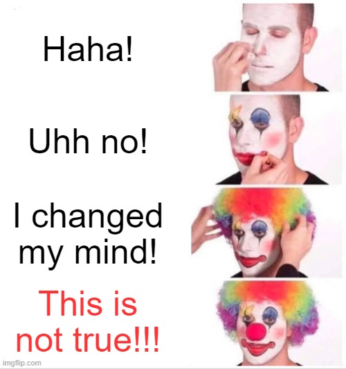 Funny Clown Blank Meme Template