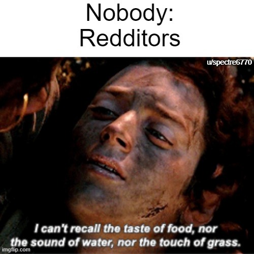 Redditor moment | u/spectre6770 | image tagged in lotr | made w/ Imgflip meme maker