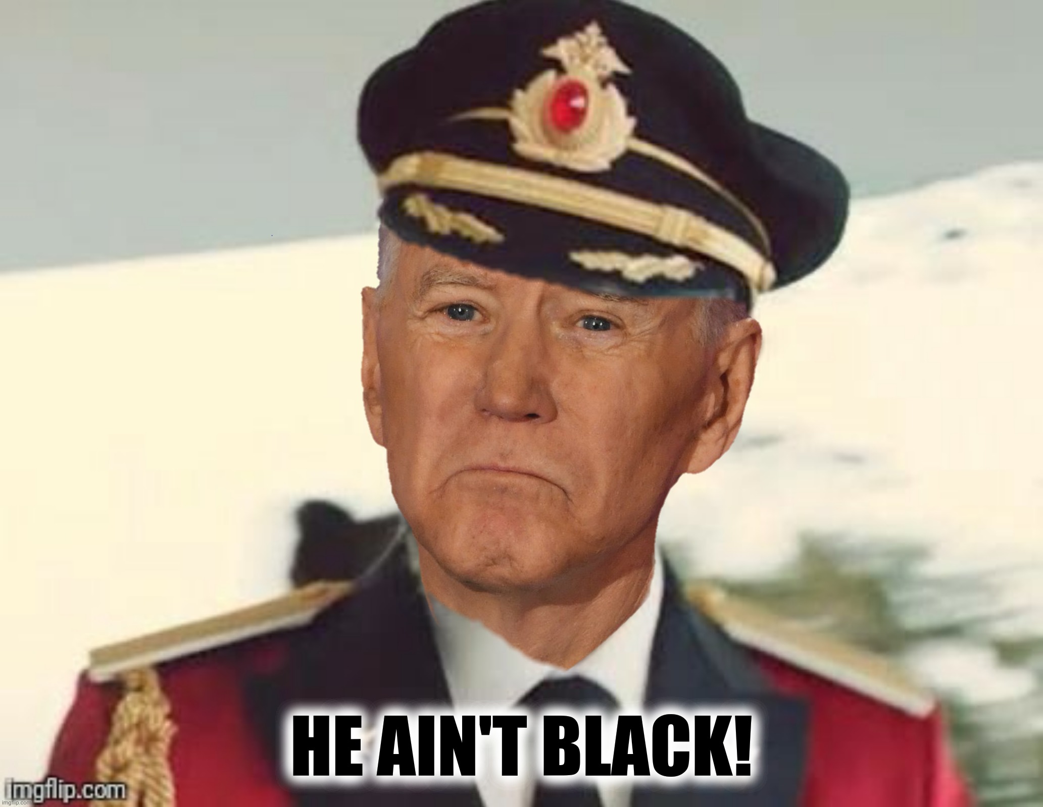 HE AIN'T BLACK! | made w/ Imgflip meme maker