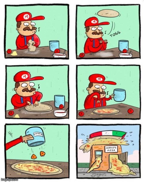 DON'T USE MUSHROOMS, MARIO | image tagged in super mario bros,comics/cartoons,pizza | made w/ Imgflip meme maker