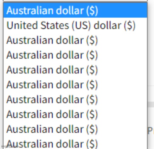 There's so many Australian dollars | made w/ Imgflip meme maker