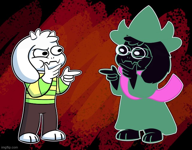 Asriel and Ralsei | image tagged in asriel and ralsei | made w/ Imgflip meme maker