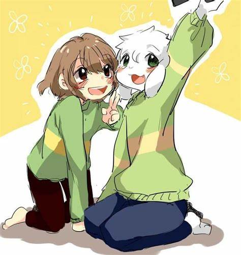 Asriel and Chara Blank Template - Imgflip