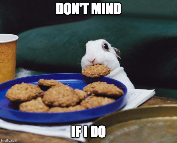 bunny yoink | DON'T MIND; IF I DO | image tagged in bunny yoink | made w/ Imgflip meme maker