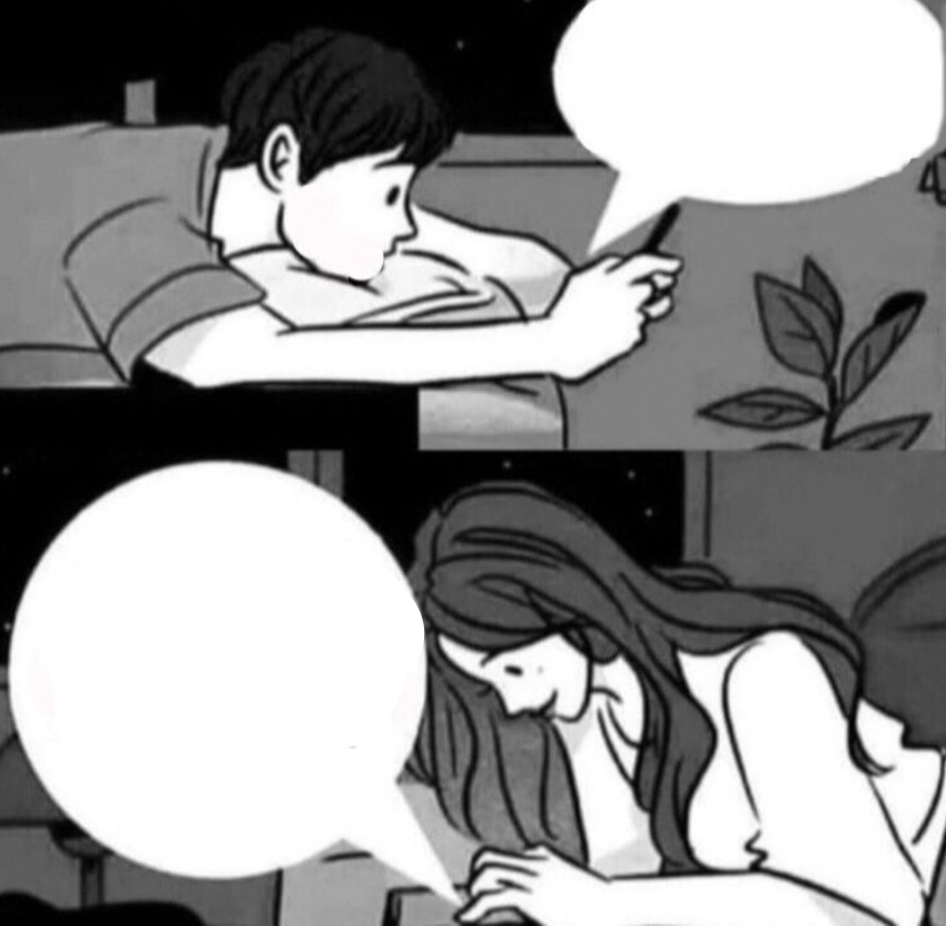 Couple thinking in bed Meme Generator Template