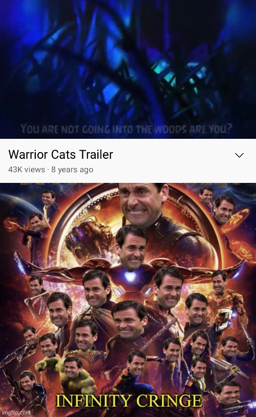 Please don’t make a movie out of those horrible books. | image tagged in infinity cringe | made w/ Imgflip meme maker