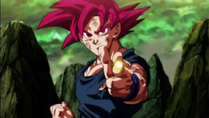High Quality DBS Goku uses Pistol Blast Blank Meme Template