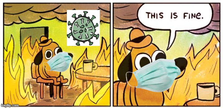 CORONAVIRUS-GO-AWAY | image tagged in memes,this is fine | made w/ Imgflip meme maker