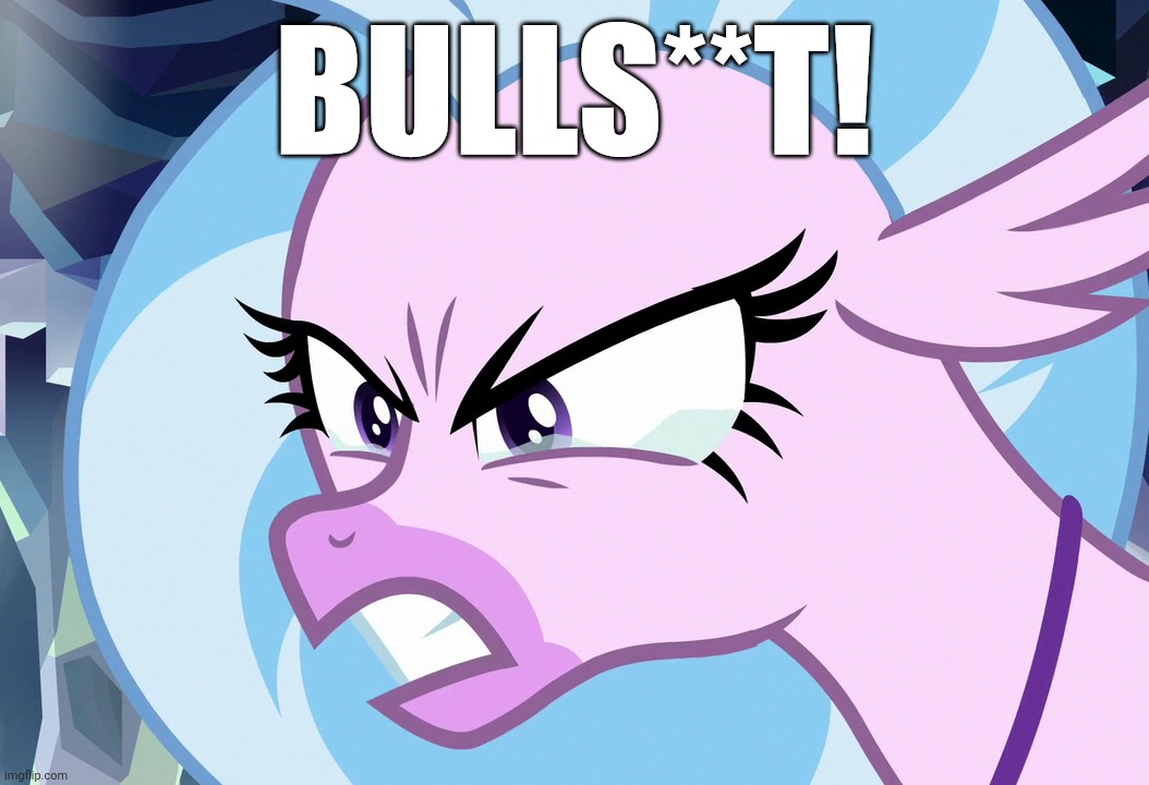 BULLS**T! | image tagged in bullshit,funny,silverstream,angry | made w/ Imgflip meme maker