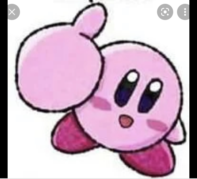 Kirby thumbs up Blank Meme Template