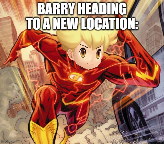 Barry Brilliant Diamond | BARRY HEADING TO A NEW LOCATION: | image tagged in pokemon | made w/ Imgflip meme maker