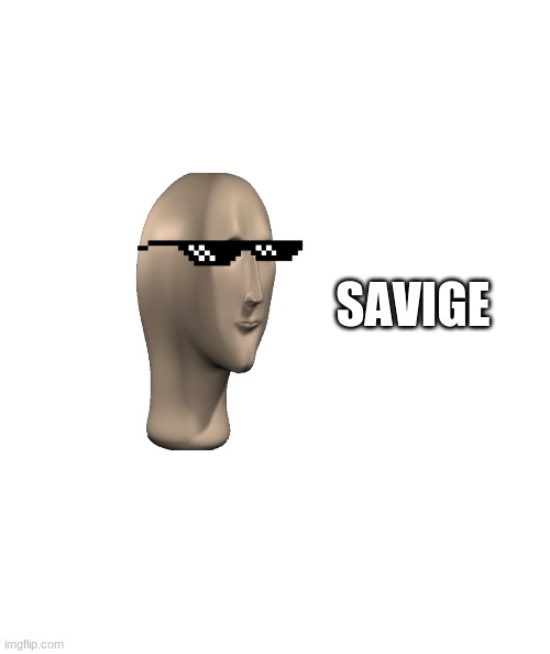 White rectangle | SAVIGE | image tagged in white rectangle | made w/ Imgflip meme maker