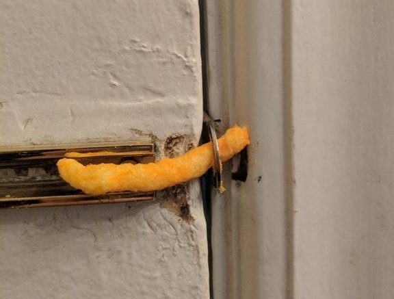 Cheese puff door lock Blank Meme Template