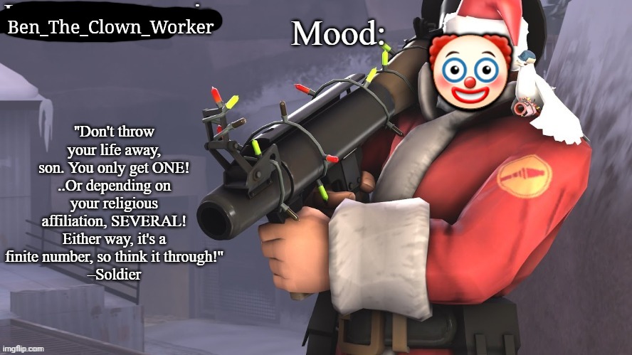 2 done | Ben_The_Clown_Worker; 🤡 | made w/ Imgflip meme maker