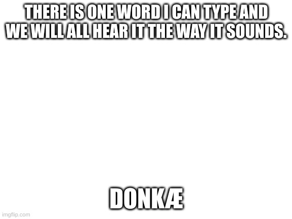 lol this isnt harley this is her frend btw | THERE IS ONE WORD I CAN TYPE AND WE WILL ALL HEAR IT THE WAY IT SOUNDS. DONKÆ | image tagged in blank white template | made w/ Imgflip meme maker
