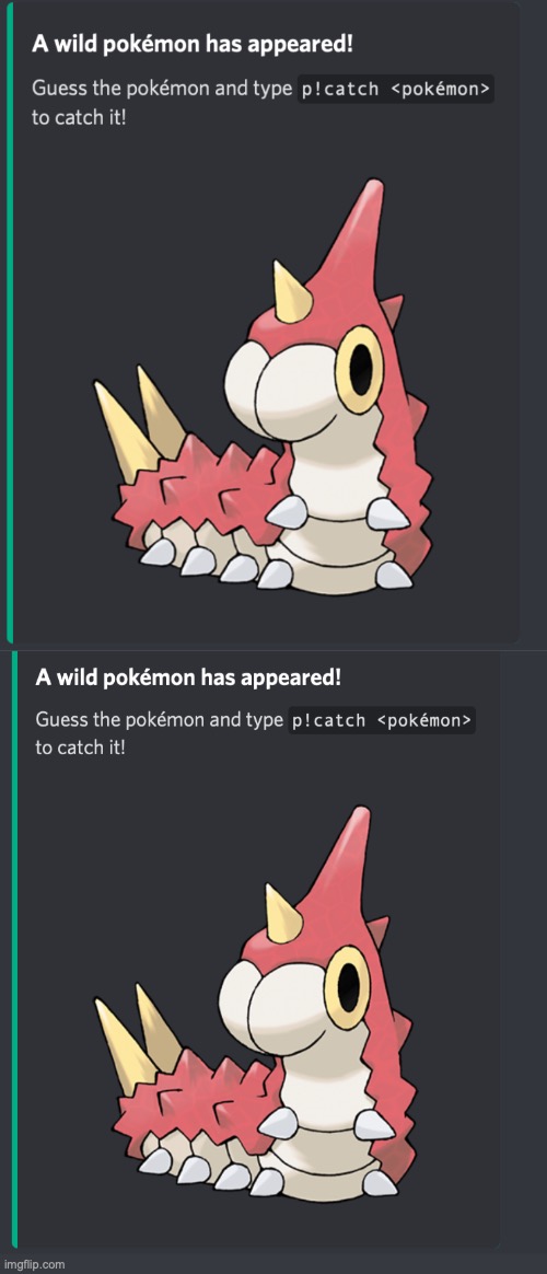 So I was on discord, and two wurmples showed up, back to back | made w/ Imgflip meme maker