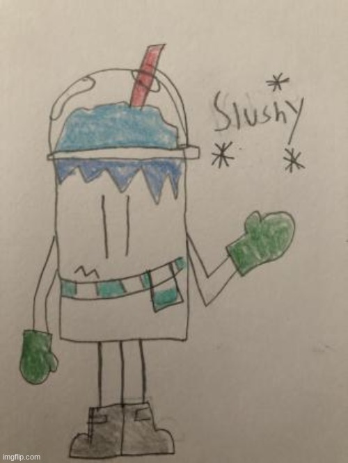 new OC named Slushy | image tagged in ocs | made w/ Imgflip meme maker