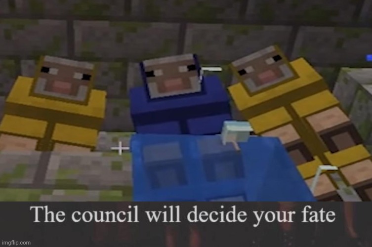the council will decide your fate | image tagged in the council will decide your fate | made w/ Imgflip meme maker