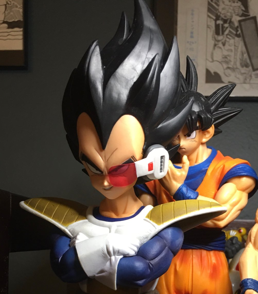 Goku behind vegeta dragon ball Blank Meme Template