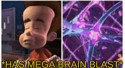 High Quality mega brain blast Blank Meme Template