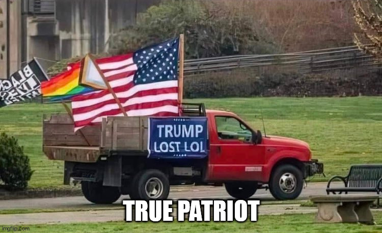 Hopefully has some guns in there too like a real patriot | TRUE PATRIOT | image tagged in true patriot | made w/ Imgflip meme maker