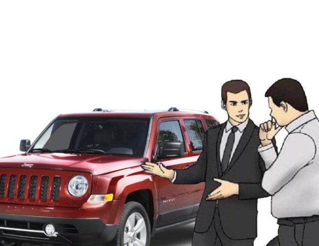 SUV saleman Blank Meme Template