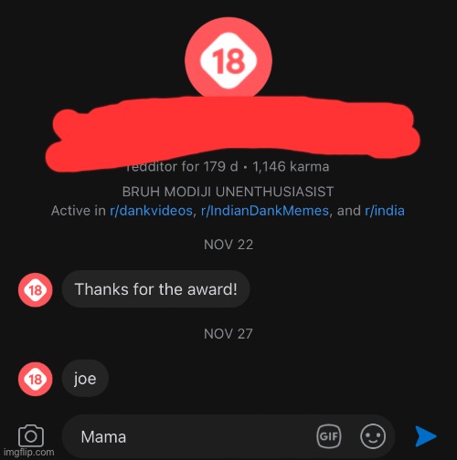 this man messaged me on Reddit for giving him an award, I have no idea who this is | made w/ Imgflip meme maker