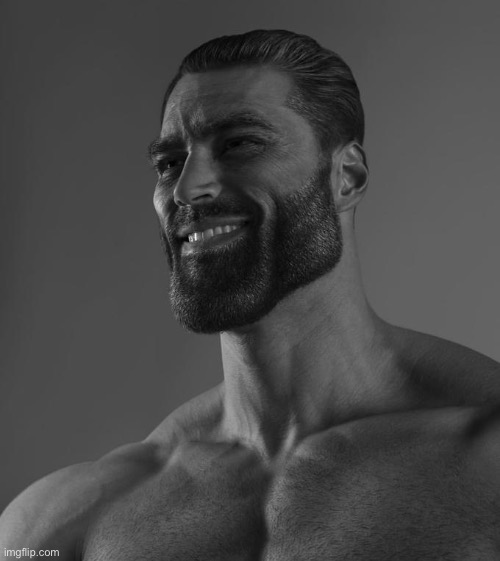 image tagged in mega chad | made w/ Imgflip meme maker