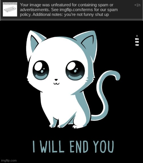 I WILL FIND YOU | made w/ Imgflip meme maker