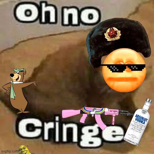 russian cat | image tagged in oh no cringe | made w/ Imgflip meme maker