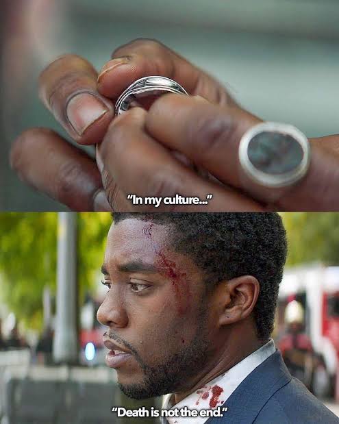 High Quality Black Panther Death is not the End Blank Meme Template