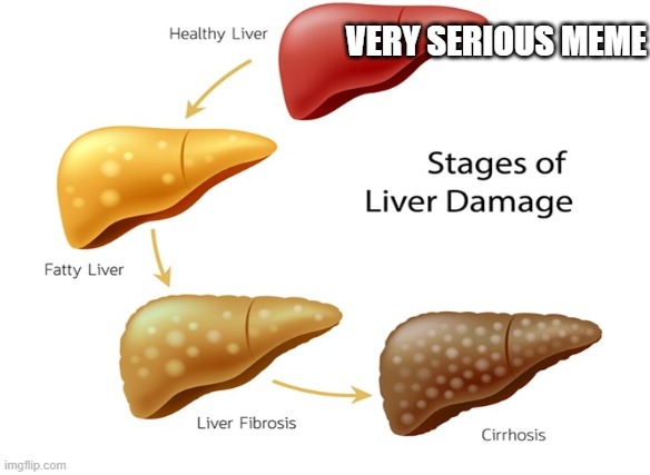 Reverse Fatty Liver Naturally : https://bit.ly/3lnvHUC | VERY SERIOUS MEME | image tagged in health,liver,chirrosis,fattyliver,weight gain | made w/ Imgflip meme maker