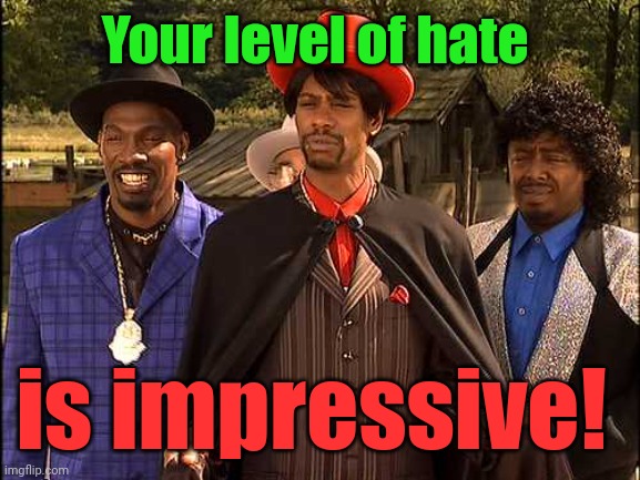 Time Haters, hating through time | Your level of hate is impressive! | image tagged in time haters hating through time | made w/ Imgflip meme maker