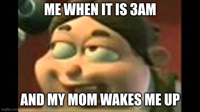 Me when it is 3am be like | ME WHEN IT IS 3AM; AND MY MOM WAKES ME UP | image tagged in funny memes | made w/ Imgflip meme maker