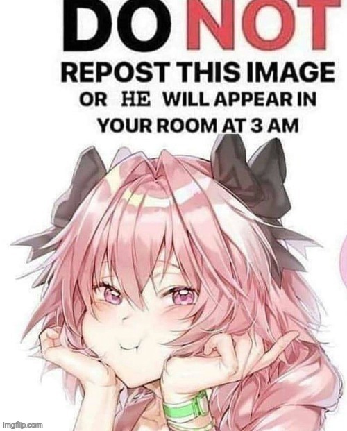 image tagged in astolfo,femboy,repost | made w/ Imgflip meme maker