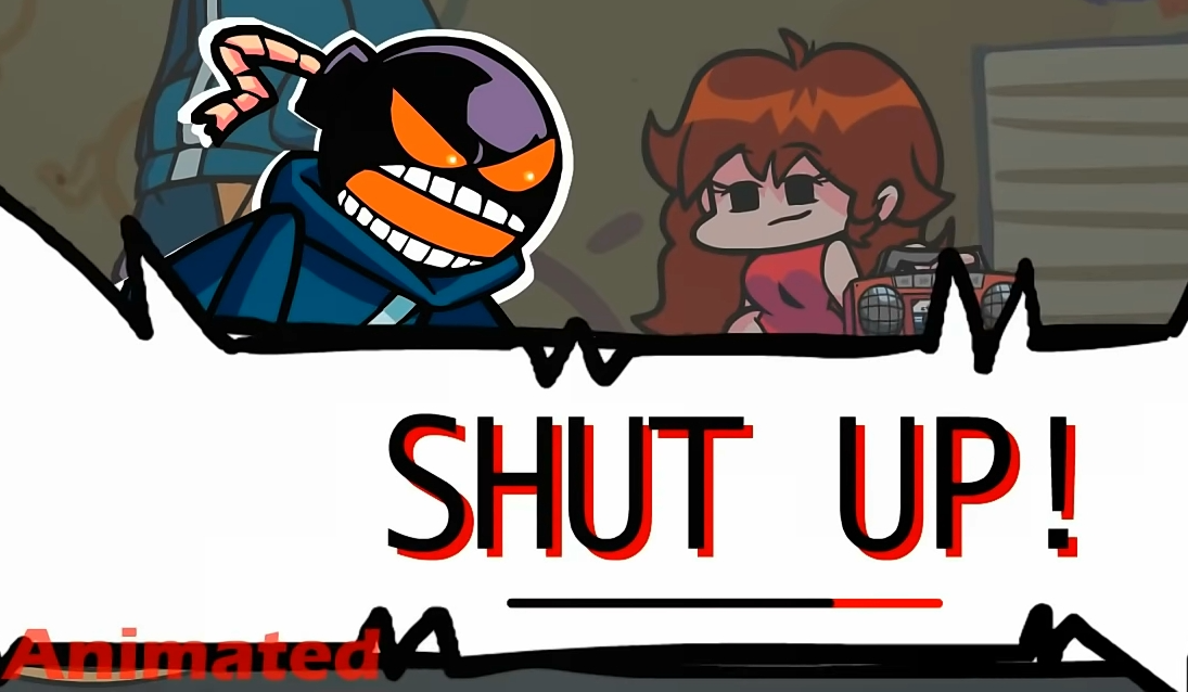 Whitty "SHUT UP!" (FNF) Blank Meme Template