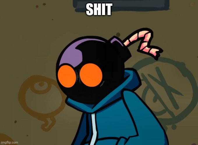 Shocked Whitty (FNF) | SHIT | image tagged in shocked whitty fnf | made w/ Imgflip meme maker