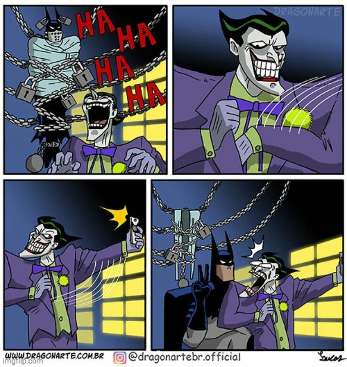 image tagged in comics/cartoons,superheroes,batman,joker | made w/ Imgflip meme maker